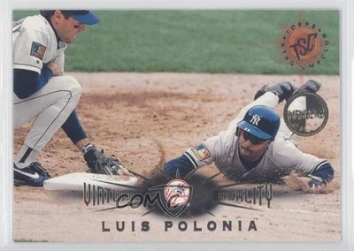 1995 Topps Stadium Club Virtual Reality Members Only Luis Polonia #89 - Image 1 of 2
