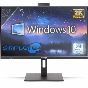 All In One 24" 2K 75Hz I3 8E Gen Win 10 Ram 8GB SSD 240GB Gaming Render Vesa Pc - Bild 1 von 9