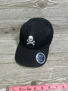 Smathers & Branson Black Needlepoint Jolly Roger Skull And Bones Hat Cap - Picture 1 of 6