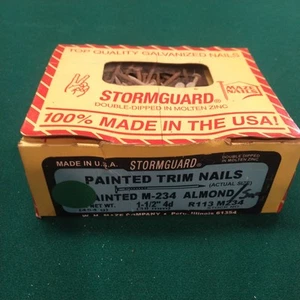 Almond R113 M-234 Maze Stormguard Trim Clavos Galvanizados Doble Sumersión Zinc 1 Lb - Imagen 1 de 12
