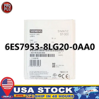 New Siemens 6ES7953-8LG20-0AA0 6ES7 953-8LG20-0AA0  SIMATIC S7 Micro Memory Card - Image 1 of 4