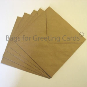 Brown Ribbed & Fleck Eco-Kraft Envelopes - Picture 1 of 3