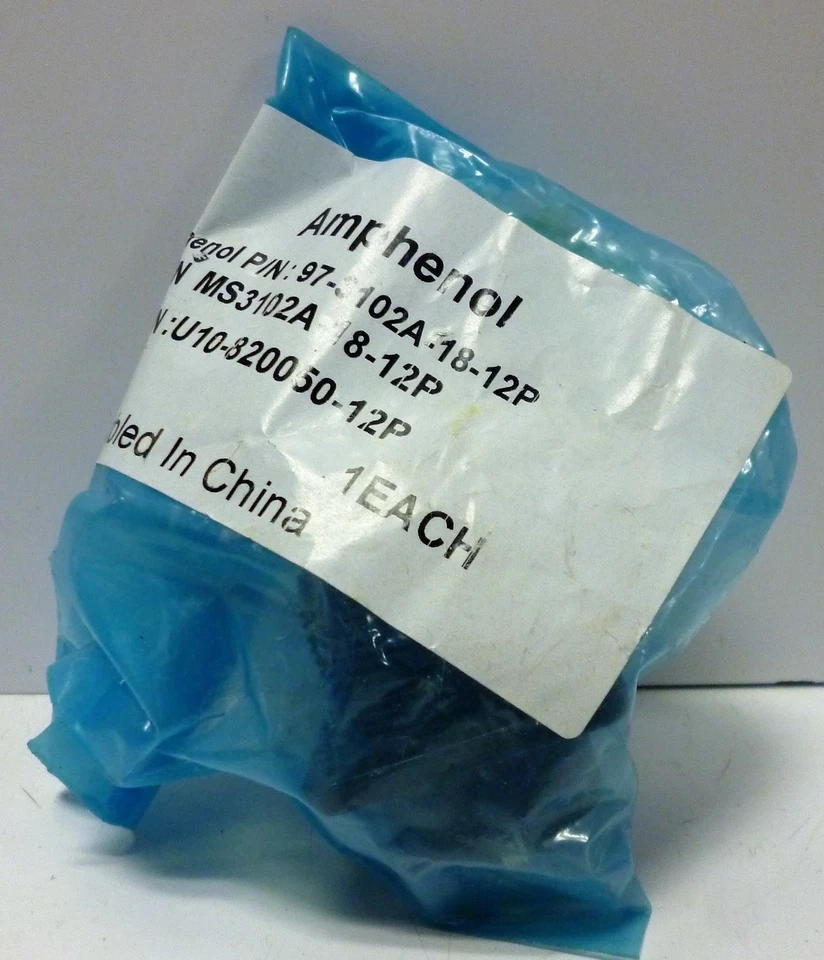 Amphenol 97-3102A-18-12P 6 Pin Connector - Image 1 of 3