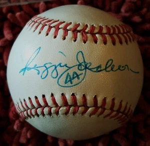 A's, Yankees, Angels "Mr. October" Reggie Jackson signed baseball w/#44 -JSA COA - Picture 1 of 8