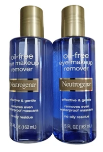 Neutrogena Oil-Free EYE MakeUp Remover 5.5oz ( 2 bottles ) - Picture 1 of 2