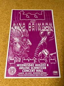 Tool King Crimson 2001 Portland Oregon poster concerto cartoncino 12"x18" - Foto 1 di 1