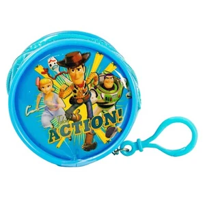 Toy Story Coin Purse Round Wallet PVC Childrens Character Boys Key Holder Disney - Picture 1 of 3