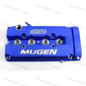 For MUGEN Style Engine Valve Blue Cover For 1999 - 2000 Honda CIVIC SI Dohc VTEC - Picture 1 of 8