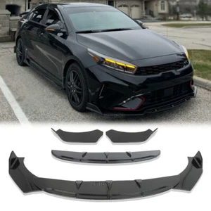 For Kia Forte GT Line 2000-2024 Front Bumper Lip Spoiler Splitter Body Kit Gloss - Foto 1 di 18