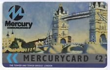 UK Mercury Phone Card - Tower & Tower Bridge, London