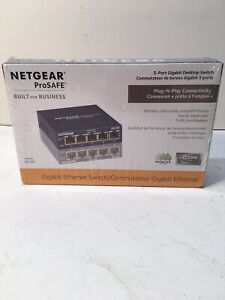 NETGEAR ProSafe GS105 5-port Gigabit Desktop Switch 10/100/1000 Mbps