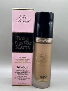 Too Faced Born This Way Matte 24 Hour Super Longwear Foundation Almond 1oz New - Picture 1 of 8