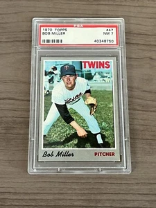 1970 Topps Set PSA 7 BOB MILLER Twins # 47  - Picture 1 of 2