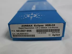 *New Sealed* Agilent ZORBAX Eclipse XDB-C8 80Å 4.6 x 100 mm 3.5µm pn 961967-906 - Picture 1 of 5