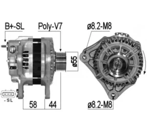 New Alternator for Nissan Micra K13 1.5L Petrol HR15DE 2010,2011,2012 - Picture 1 of 3