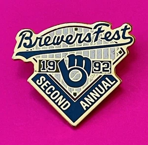 1992 segundo pin anual de Milwaukee Brewers Fest - Imagen 1 de 1