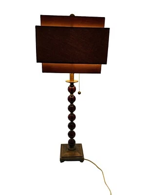 Lámpara de escritorio moderna de mediados de siglo de cristal y latón decoración MCM Foto 1 de 4