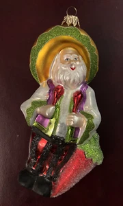 Silverado Christmas Ornament Mexican Santa Claus Sombrero & Red Chili Pepper - Picture 1 of 4