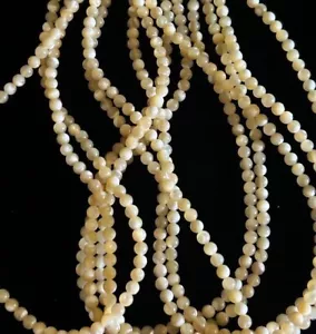 Mother of Pearl 4mm Beads - 120 Beads/Strand, 2 Strands for 1 Price - Picture 1 of 1
