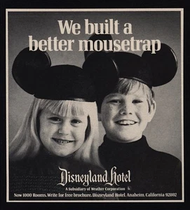 1970 DISNEYLAND Hotel - We Build A Better Mousetrap - Happy Kids - VINTAGE AD - Picture 1 of 1