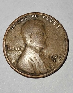 1929-S Lincoln Wheat Cent kostenloser Versand. Trödel Schubladenfund  - Bild 1 von 5