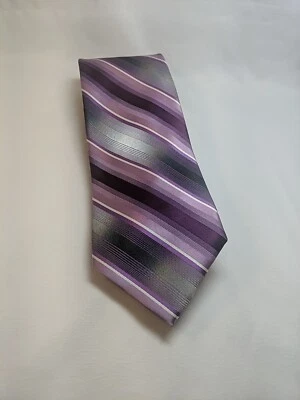 Corbata Van Heusen 100% Poliéster Varios Tonos de Púrpura, Gris y Blanco 59" Foto 1 de 3