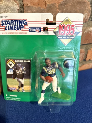 Starting Lineup Action Figure NATRONE MEANS San Diego Chargers NFL Kenner 1995 Cover