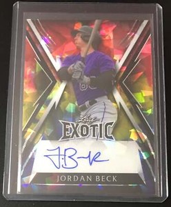 2023 Leaf Exotic Auto Parrot Crystal Jordan Beck 1/4