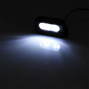 12V Universal LED Motorcycle Tail Brake Rear License Plate Light With Emark - Picture 1 of 8