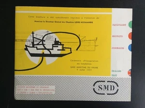 Rare Brochure inauguration gare maritime du havre 1957 ETAT NEUF - Picture 1 of 5