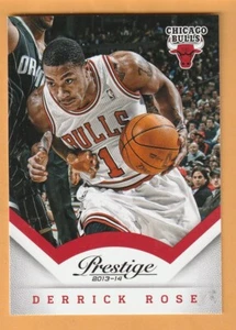 Derrick Rose Chicago Bulls 2013-14 Prestige #56 Memphis State Tigers 12 k - Imagen 1 de 2