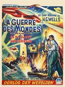 LA GUERRE DES MONDES, G.BARRY, Repro affiche cinéma (60X80cm), HQ - Photo 1/1
