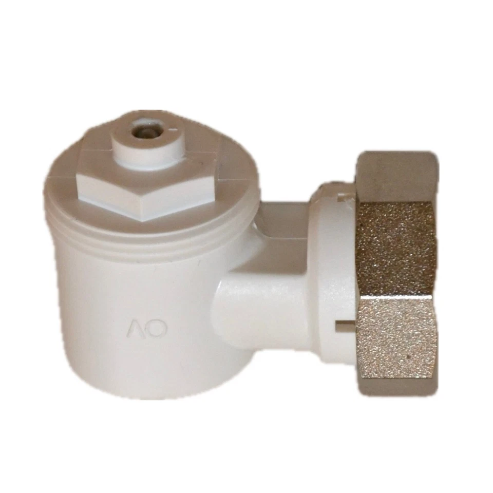 Oventrop Winkeladapter 1011450 weiß Gewindeanschluss M30x1 5