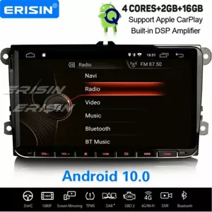 9" Android 10 CarPlay Autoradio DSP Navi Für VW Golf 5/6 Passat Tiguan Jetta EOS - Bild 1 von 12