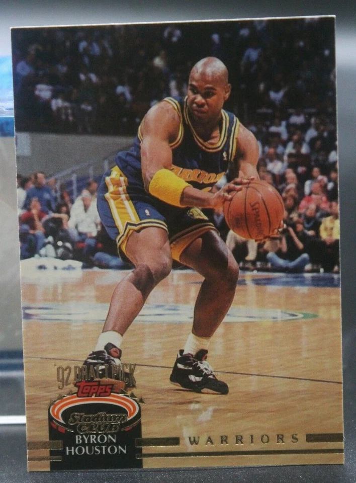 Byron Houston (Warriors/Oklahoma State/RC) 1992-1993 Topps Stadium Club #350 - Image 1 of 1