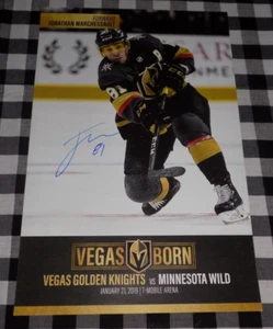 Jonathan Marchessault Signed Vegas Golden Knights Gameday Poster - Picture 1 of 1