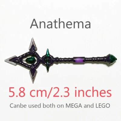 Mega Bloks Construx World of Warcraft Style Anathema *HANDMADE* Weapon - Image 1 of 3