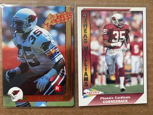 AENEAS WILLIAMS RC x (2) 1991 actiongeladen #67 & Pacific #633 ARIZONA CARDINALS - Bild 1 von 1