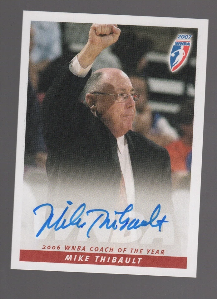 Mike Thibault AUTOGRAPH Connecticut Sun WNBA Basketball AUTO Washington Mystics - Image 1 of 1