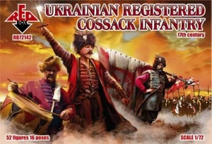 REDBOX 1:72 RB72142 17TH CENTURY UKRAINIAN REGISTERED COSSACK INFANTRY (CREEN) - Picture 1 of 2