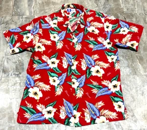Vintage Styled by RJC XL rotes Hawaiihemd Knopf Kurzarm - Bild 1 von 3