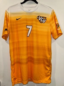 Men's Nike VCU Rams NCAA Team Issued Game Worn Soccer Jersey - #7 Size Medium - Picture 1 of 4