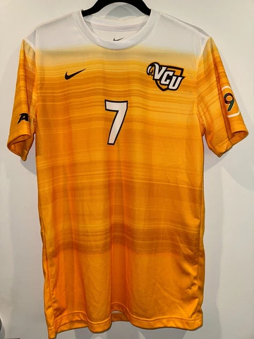 Men's Nike VCU Rams NCAA Team Issued Game Worn Soccer Jersey - #7 Size Medium Cover