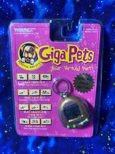 Vintage Giga Pet Tiger Electronics 71-611 Digital Doggie Hund Neu Versiegelt Gold - Bild 1 von 2