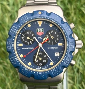 TAG HEUER Formula 1 570.513T Blue Dial Chronograph Quarz Herrenuhr GEBRAUCHT - Bild 1 von 5