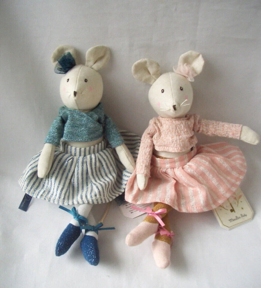 MOULIN ROTY*Spielpuppe*Ballerina*Maus Anna& Charlotte*28cm* - Bild 1 von 1