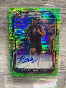 2020 Panini Prizm Ross Blacklock Rookie Autographs Prizm Neon Green Pulsar #394 - Picture 1 of 2