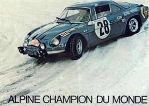 Catalogue brochure Alpine A110 Berlinette 1971 France (Palmarès  1969-1971) - Picture 1 of 2
