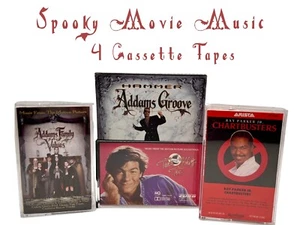 1980s Spooky Soundtracks, 4-Pack, Cassette Tapes, Addams Family, Ghostbusters - Picture 1 of 4