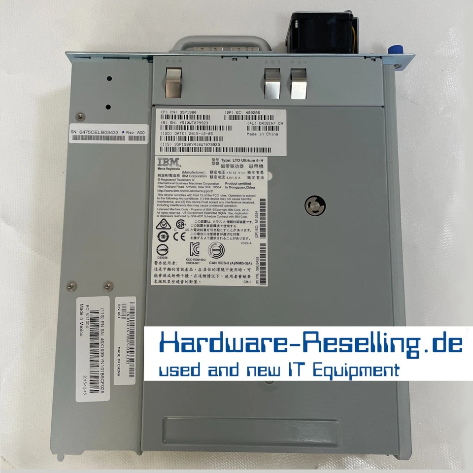 IBM 35P1980 DELL TL2000 LTO ULTRIUM 6-H SAS Tape Drive/Bandlaufwerk - Immagine 1 di 3